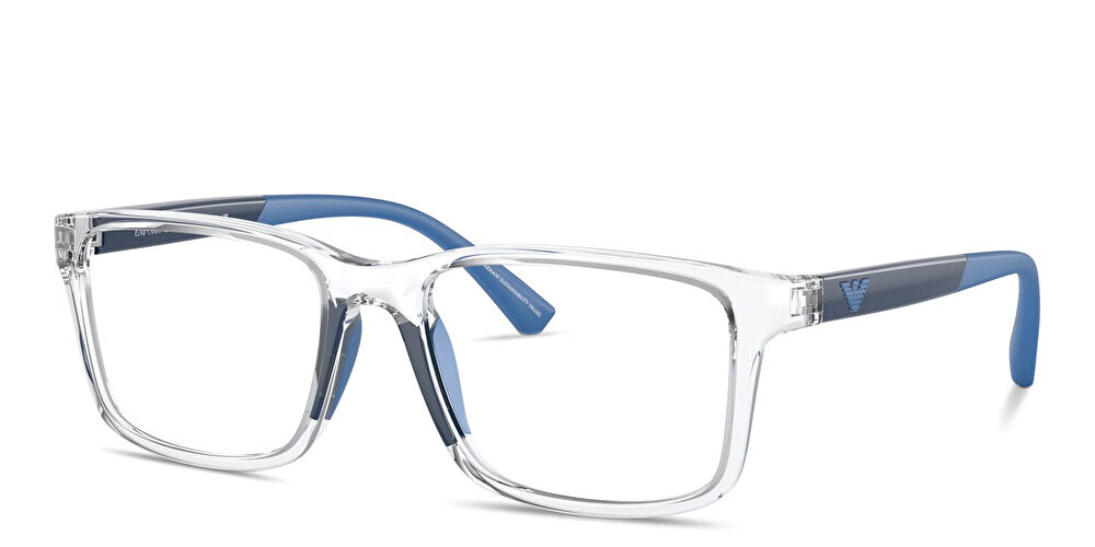 EMPORIO ARMANI Eagle Logo Kids Rectangle Eyeglasses